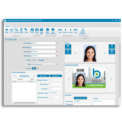 BadgePass Identity Manager Software