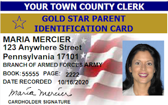 Gold Star Parent Card